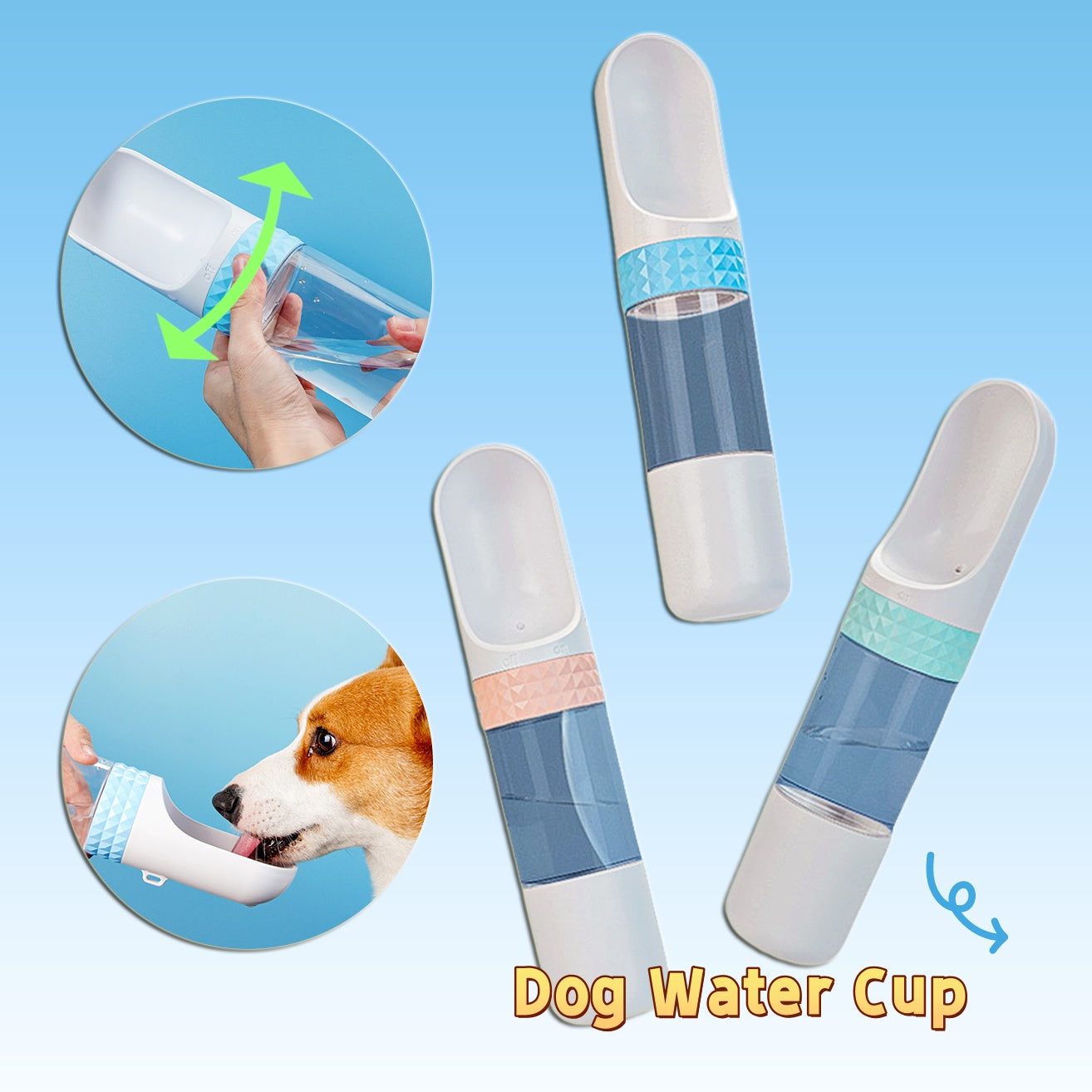 HydraPaw™ No-Spill Travel Bottle